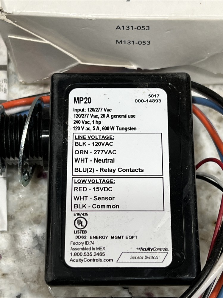 Acuity Controls / Sensor Switch MP20 120/277 VAC Mini Power Pack