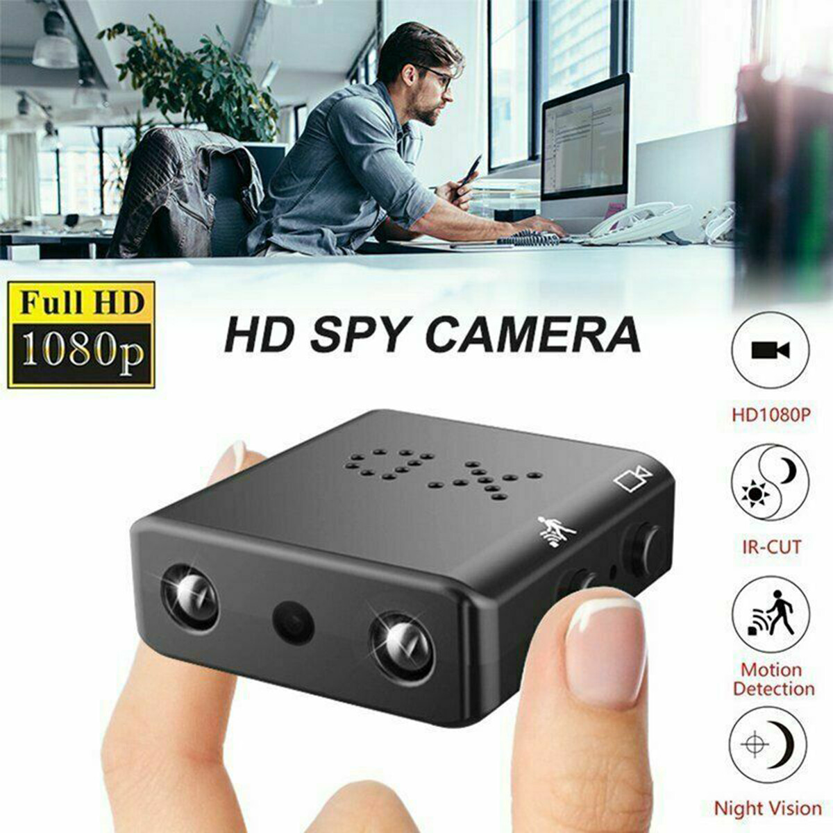 Mini Camera 1080P HD Motion Detection Camcorder Night Vision Home Security Cam