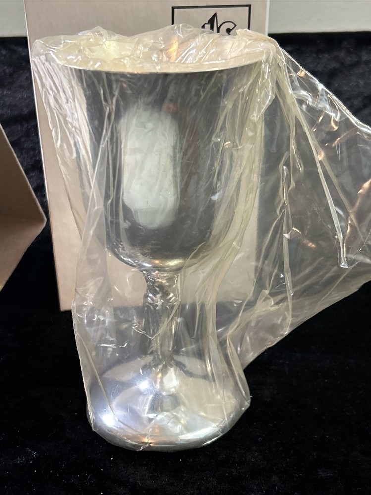 6" WATER GOBLET New In Box -Silverplate - INTERNATIONAL SILVER CO - 6 Available