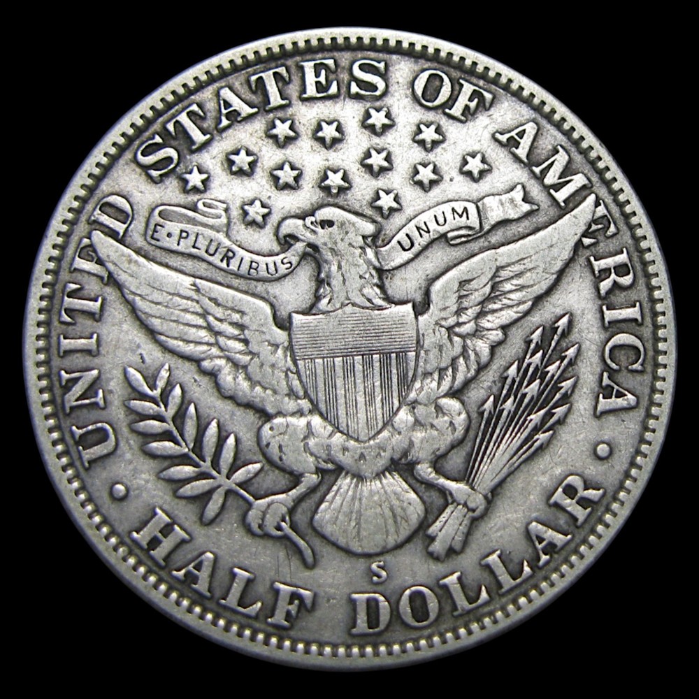 1914-S Barber Half Dollar Silver ---- Nice Condition Coin ---- #KK511