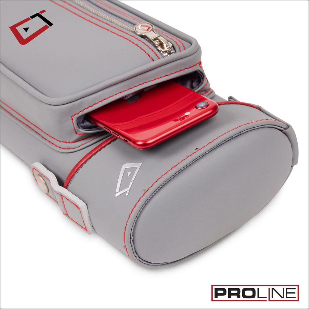 Cuetec Pro Line Gray 2x4 Hard Pool Cue Case