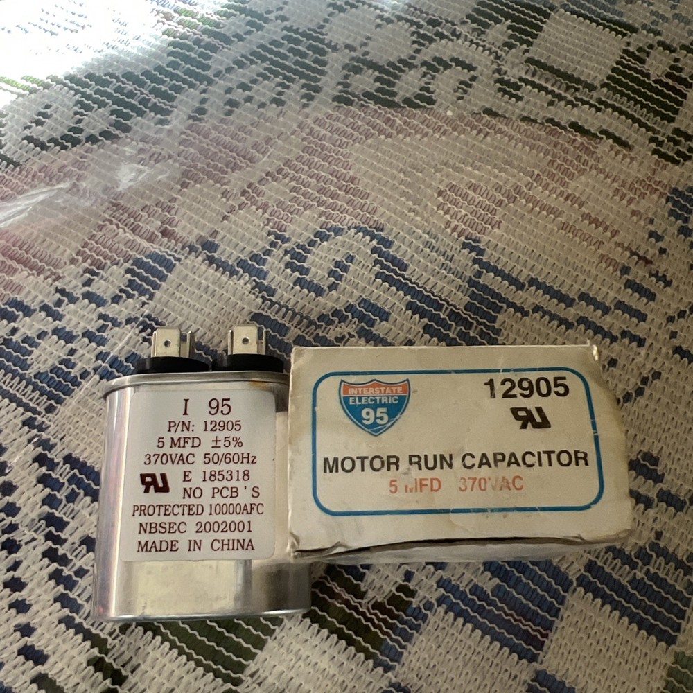 Interstate Electric 12905 Motor Run Capacitor 5MFD 370 volt