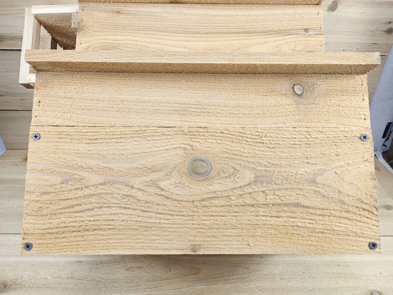 Squirrel House Nesting Box Bird Nature Animals Safety Wooden Cedar Handmade USA