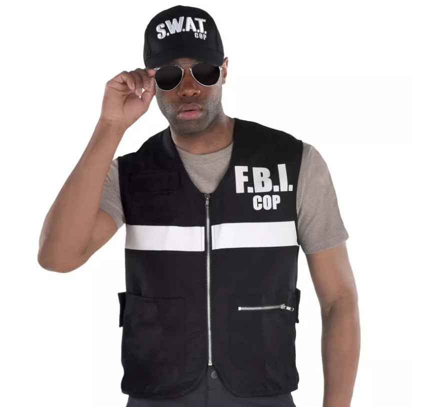 FBII Forensic Vest Adult Costume Accessory