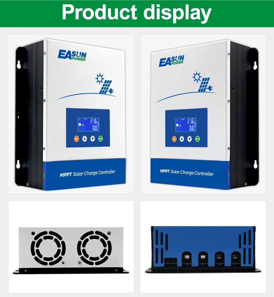 80A 100A MPPT Solar Panel Regulator Battery Charge Controller 12V 24V 36V 48V