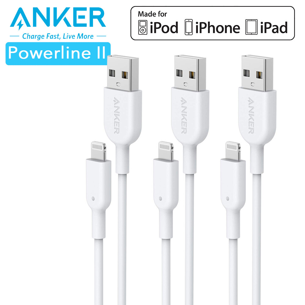 Anker USB Data Sync Charger Cable 3ft Apple MFi Certified Charging for iPhone 11