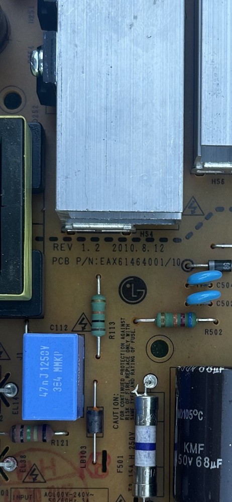 EAX61464001 Multi Voltage Power Supply
