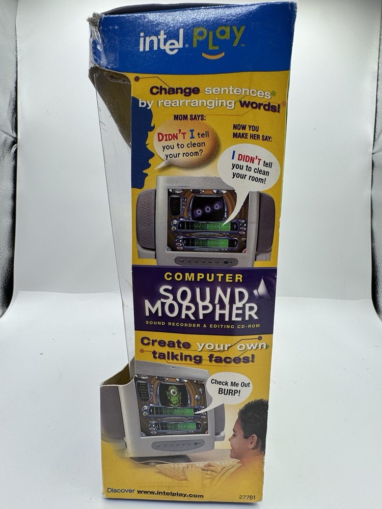Intel Play Computer Sound Morpher - Record, Morph,Edit Sounds CD-ROM NEW