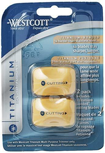 Westcott Paper Trimmer Titanium Bonded Replacement Cutting Blades for use with