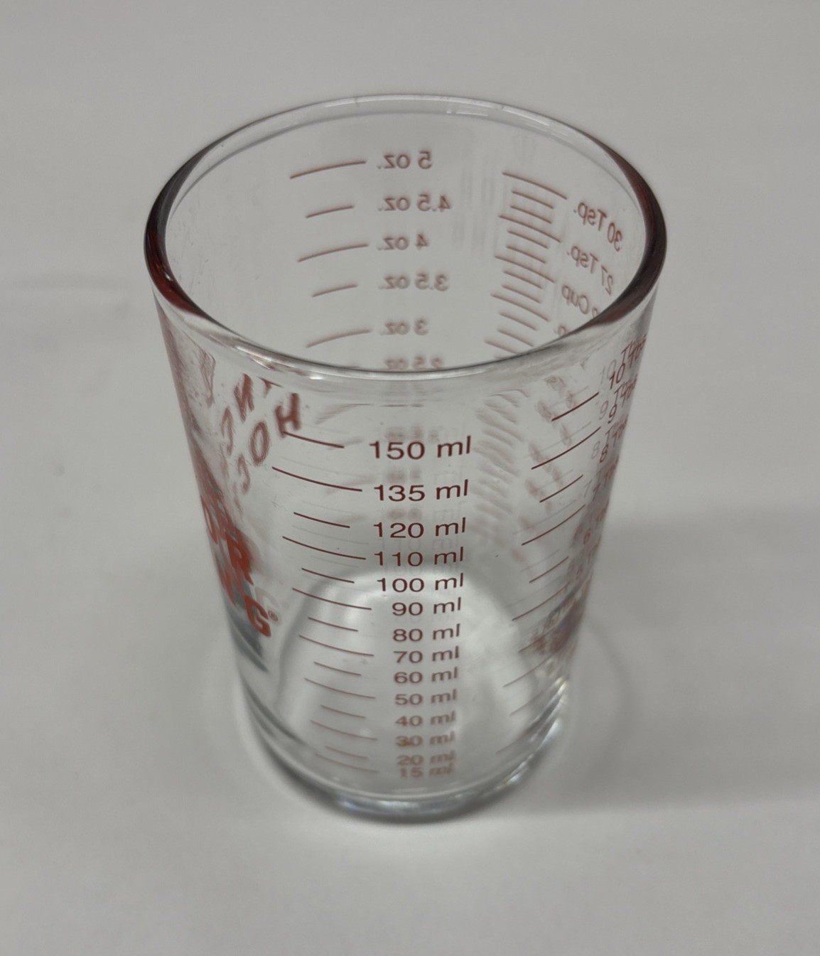 ANCHOR HOCKING 5 oz. Graduated MEASURING GLASS Tempered Jigger Shot MultiTool