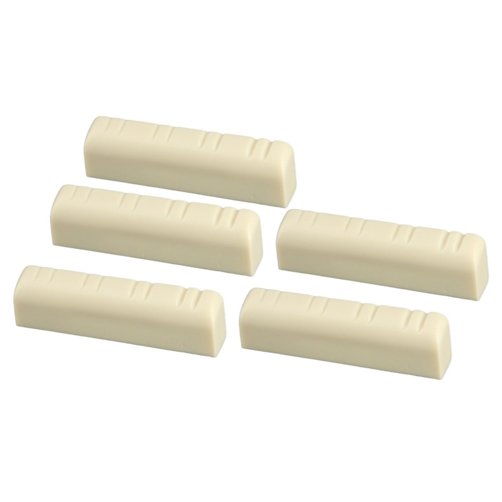 5Pcs Mandolin Bridge Nut 8 String Plastic 3.5cm Universal Instrument Accessory