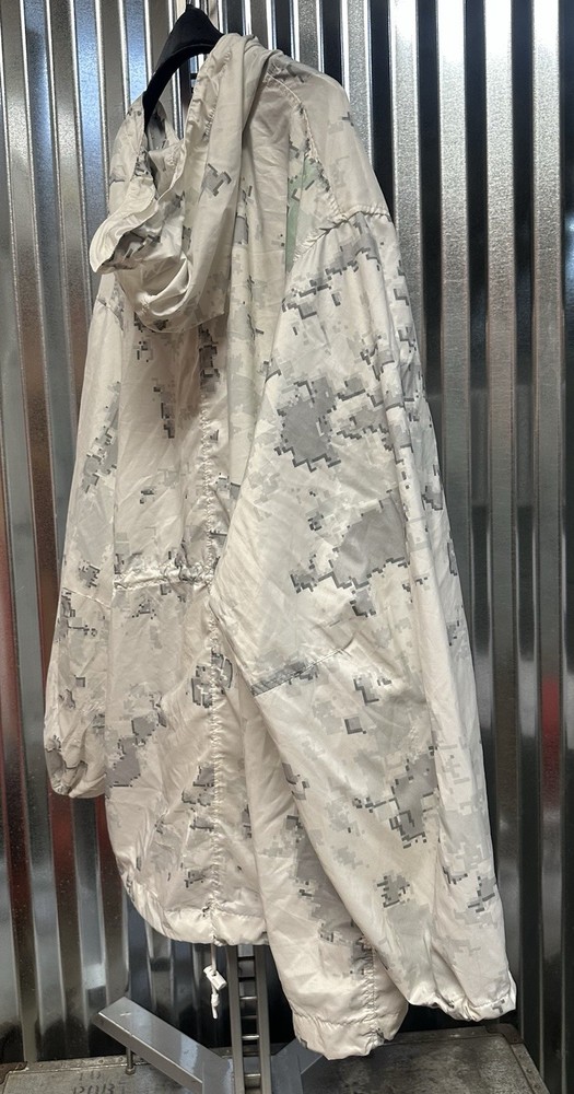 USMC Snow MARPAT Camouflage Parka Jacket White Large Regular