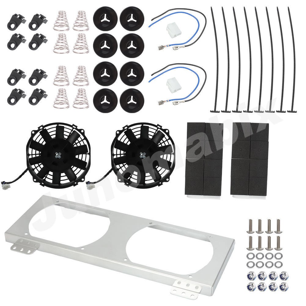 8'' Dual Fan & Shroud Kit for Tru-Cool 40K Derale 9500 Huron Speed Silver Series