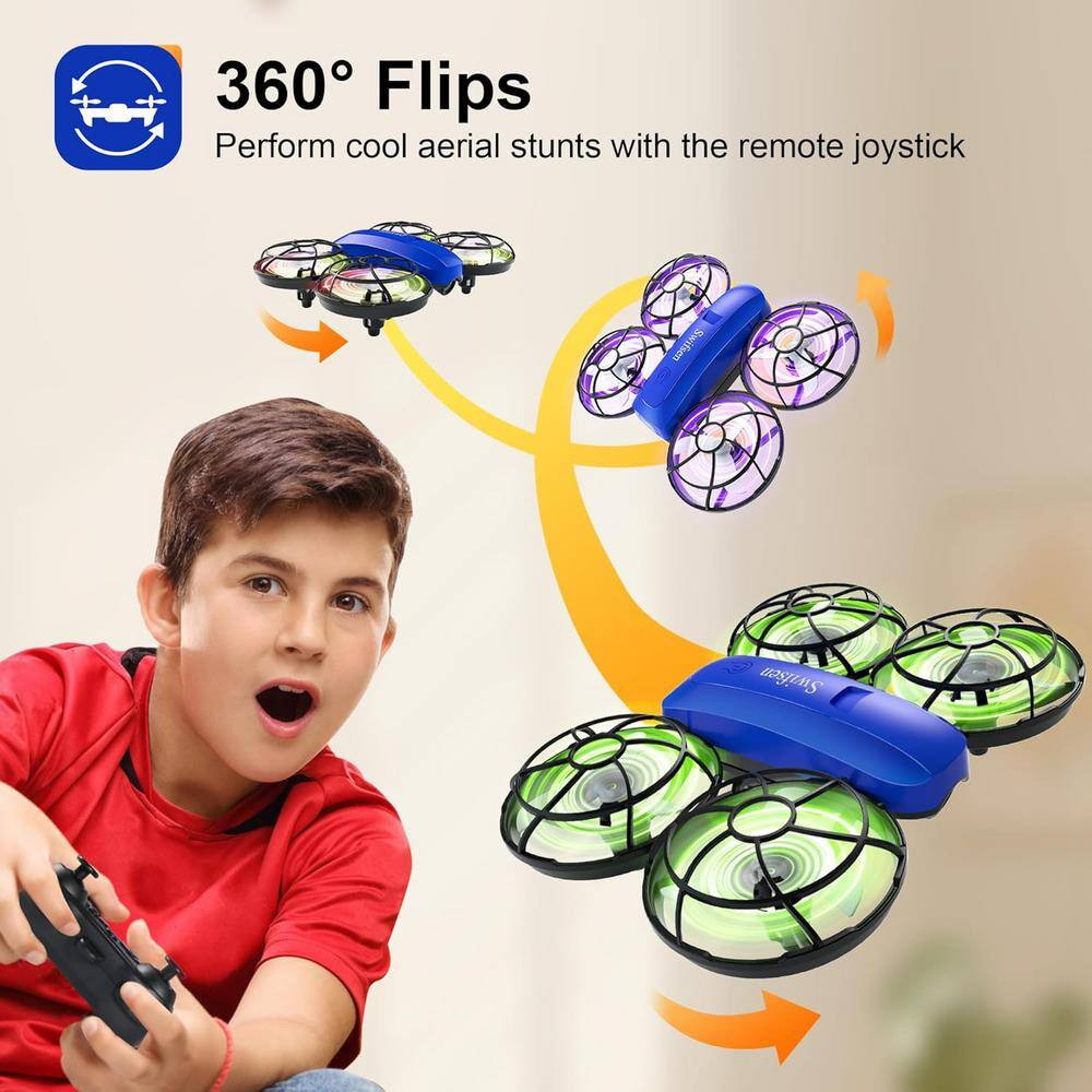 Drone Indoor Small Helicopter with Camera Mini Quadcopter, Propeller Full Protec