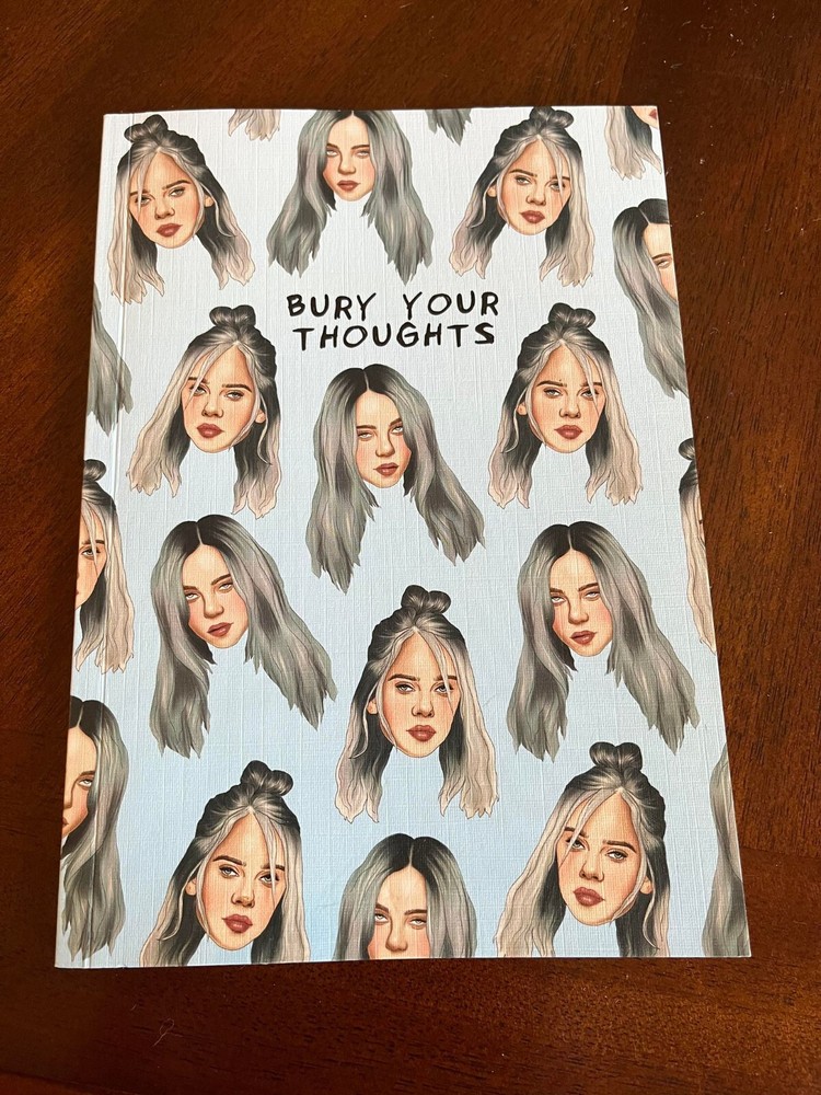 Billie Eilish "Bury Your Thoughts" notebook