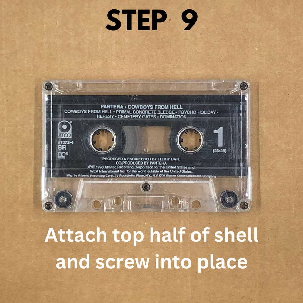 AUDIO CASSETTE TAPE REPLACEMENT COMPONENT KIT Pressure Pad Slip Sheets & Shield