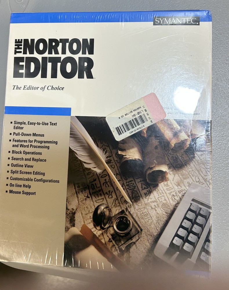 Peter Norton Editor Software NIB (new never used)