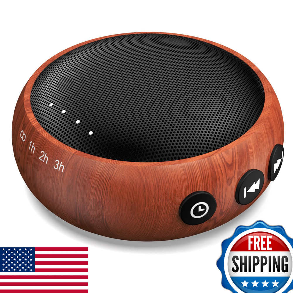 SoundMe White Noise Machine: 30 Sounds, Portable, Timer, Volume Control