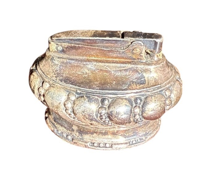 Vintage Ronson “Crown” Table Lighter Silver Plate