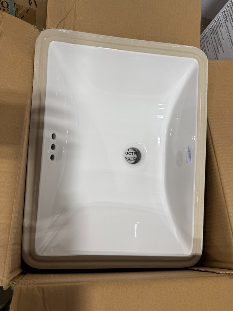 Gerber 12765 Logan Square™ Rectangular Petite Undercounter Bathroom Sink White