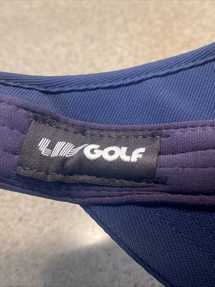 Yupoong Majesticks Golf Visor Blue Adjustable