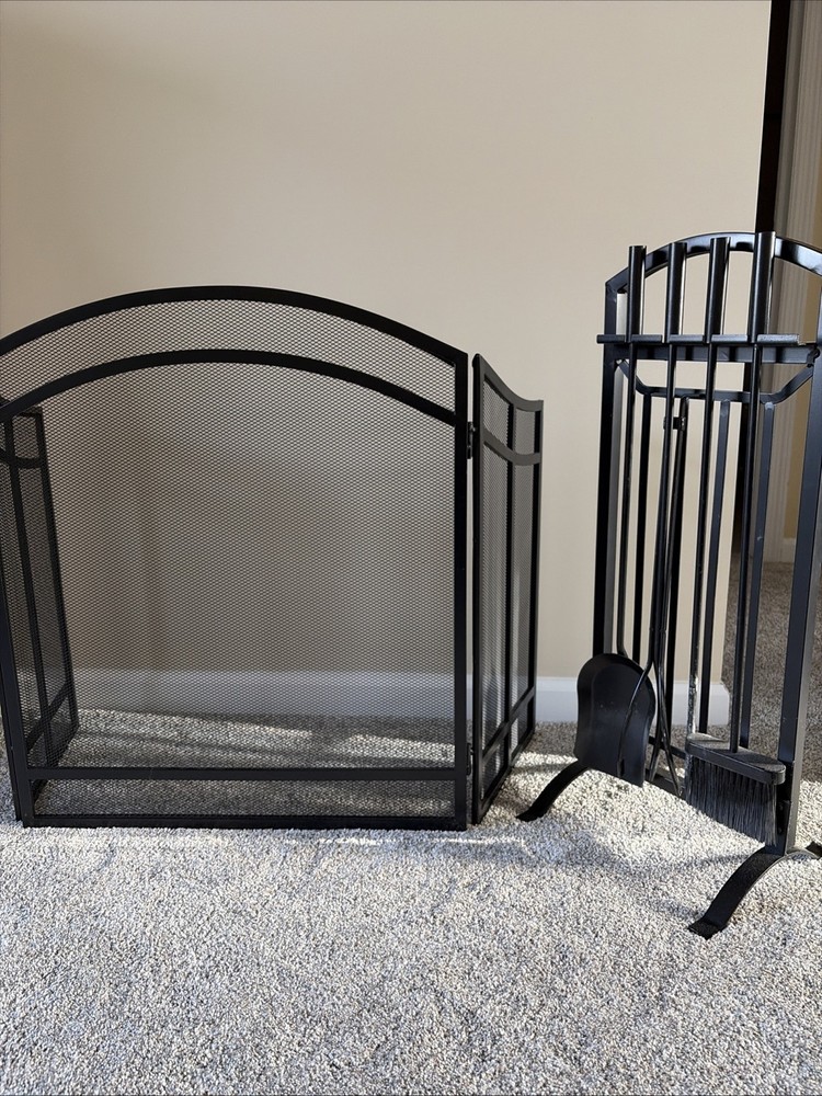 Fireplace Screen And Tools