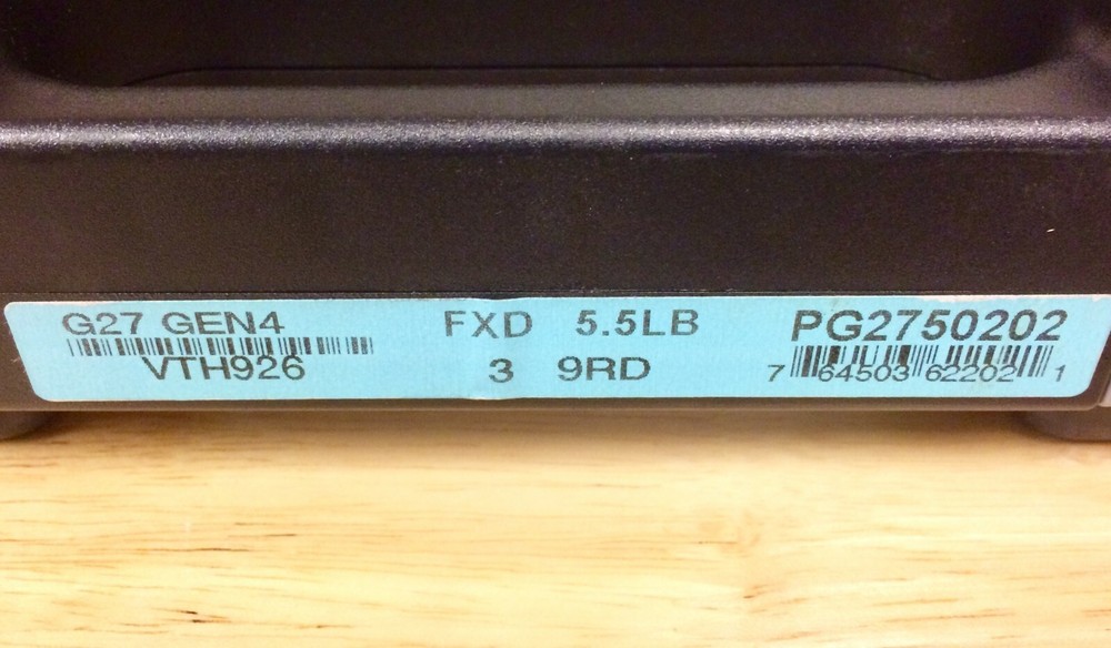 Glock Model 27 Gen 4 Factory Hardcase