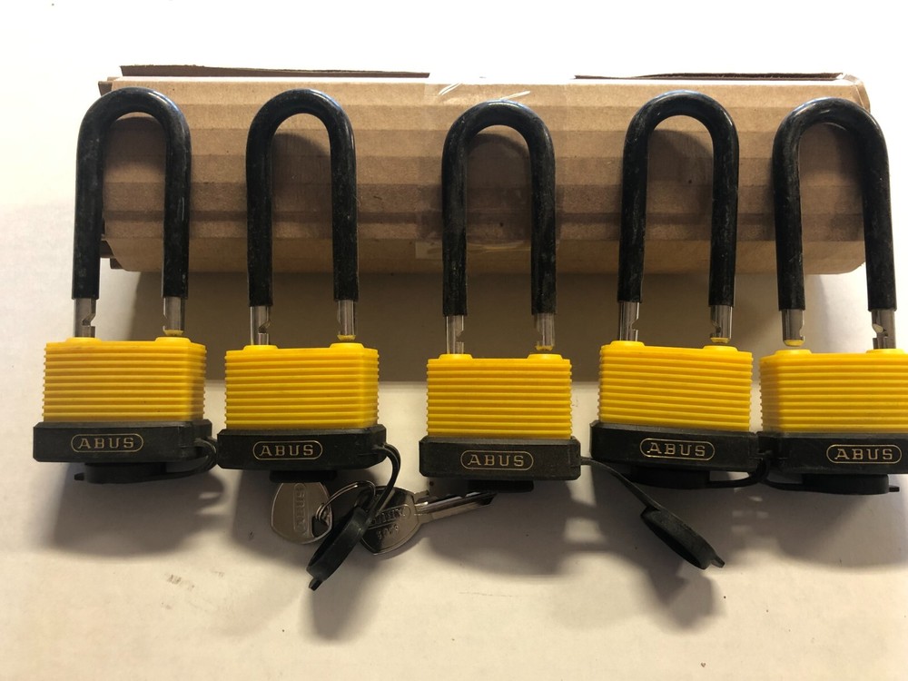 ABUS 70/45HB63 ALL WEATHER SOLID BRASS-2.5" SHACKLE-ALL KEYED THE SAME