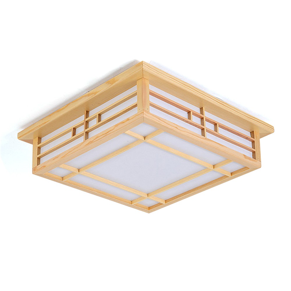 Japanese Style LED Ceiling Mount Lamp Ceiling Light Downlight Square CeilingLamp