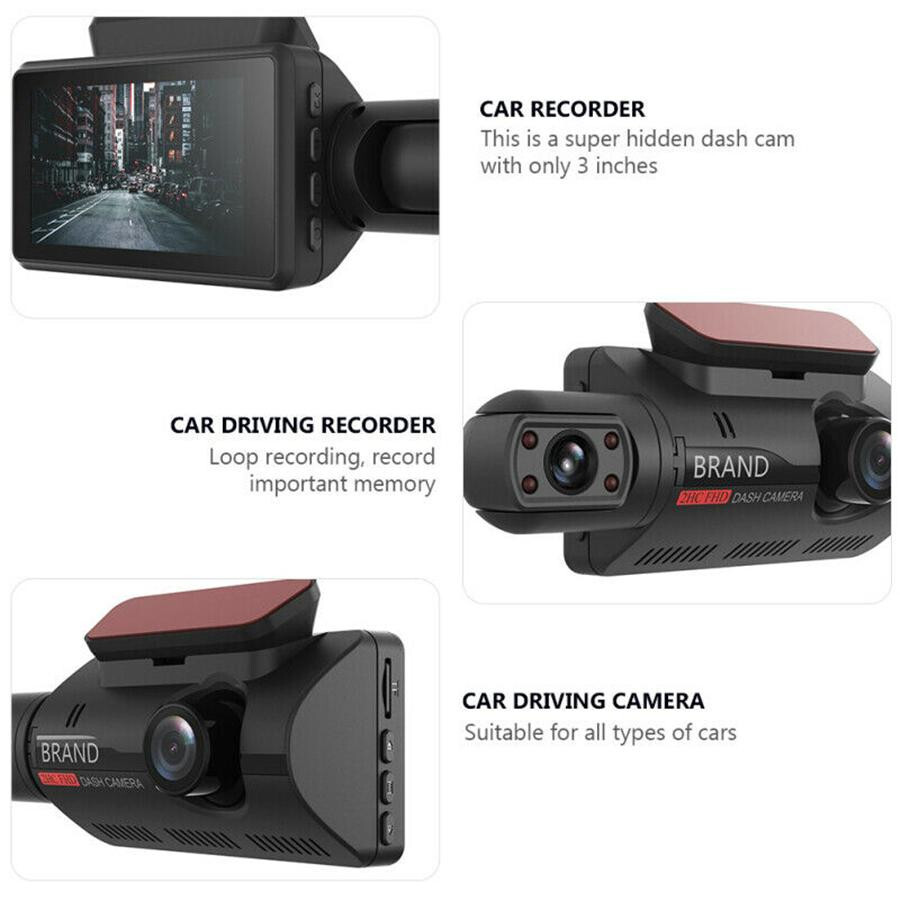 3in Car DVR Video Camera Dash Cam Loop Recording Touch Screen Motion Detection