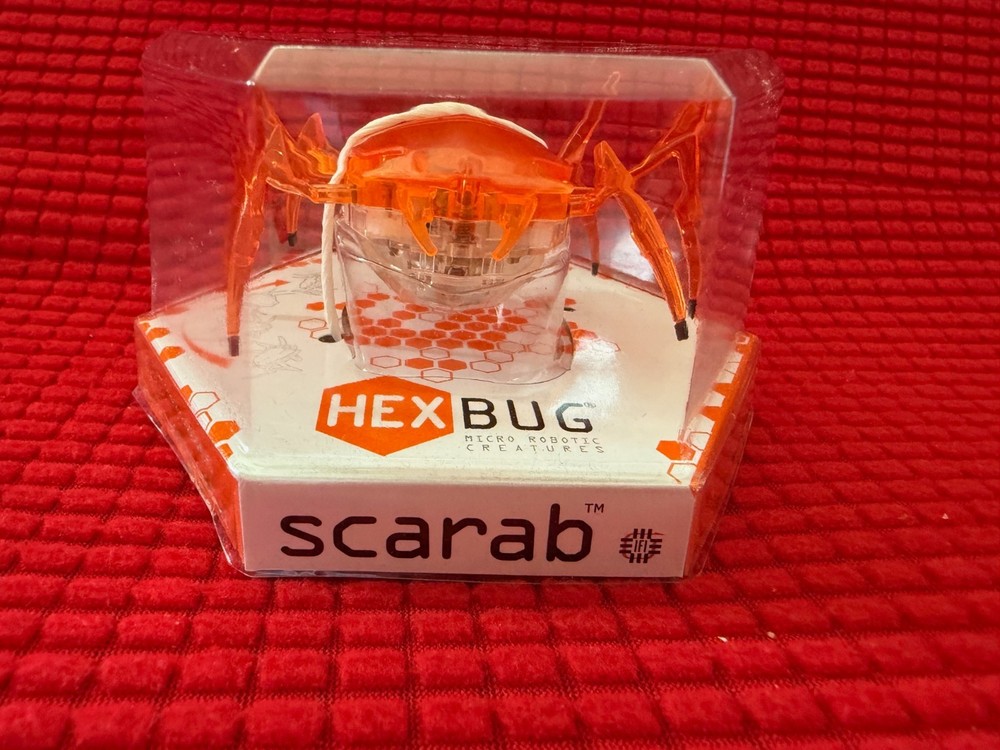 HEXBUG Scarab Orange Micro Robotic Creature NEW Sealed Hex