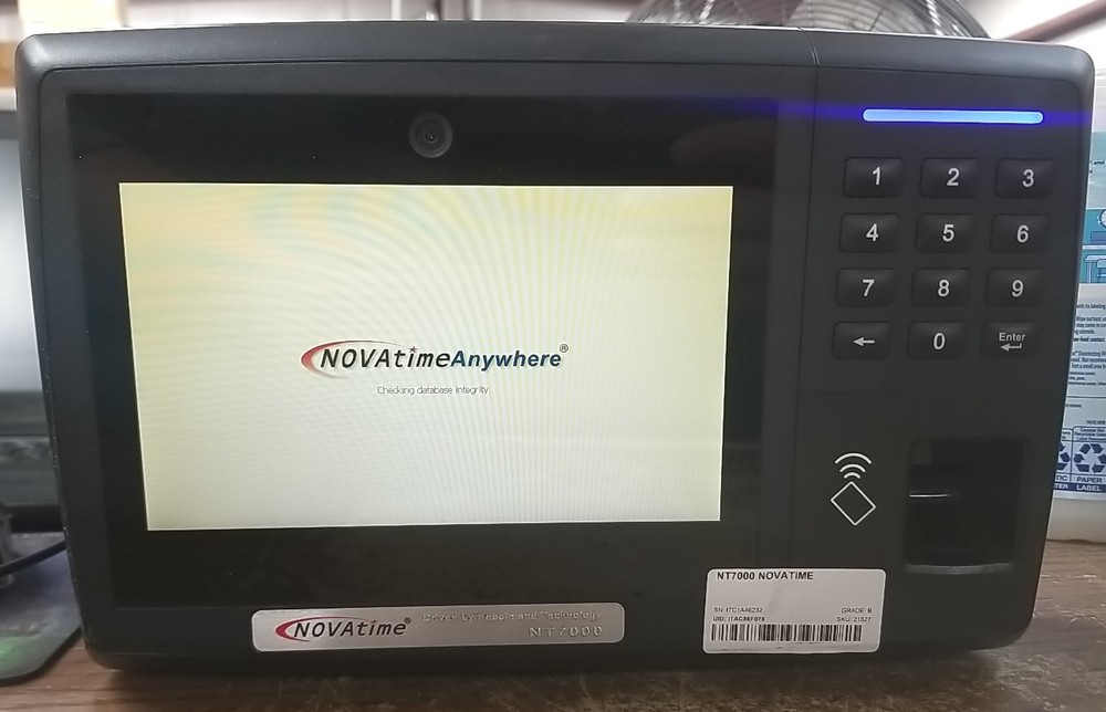 Nov Atime NT7000 / NT700-FP Time Clock. UNIT ONLY.