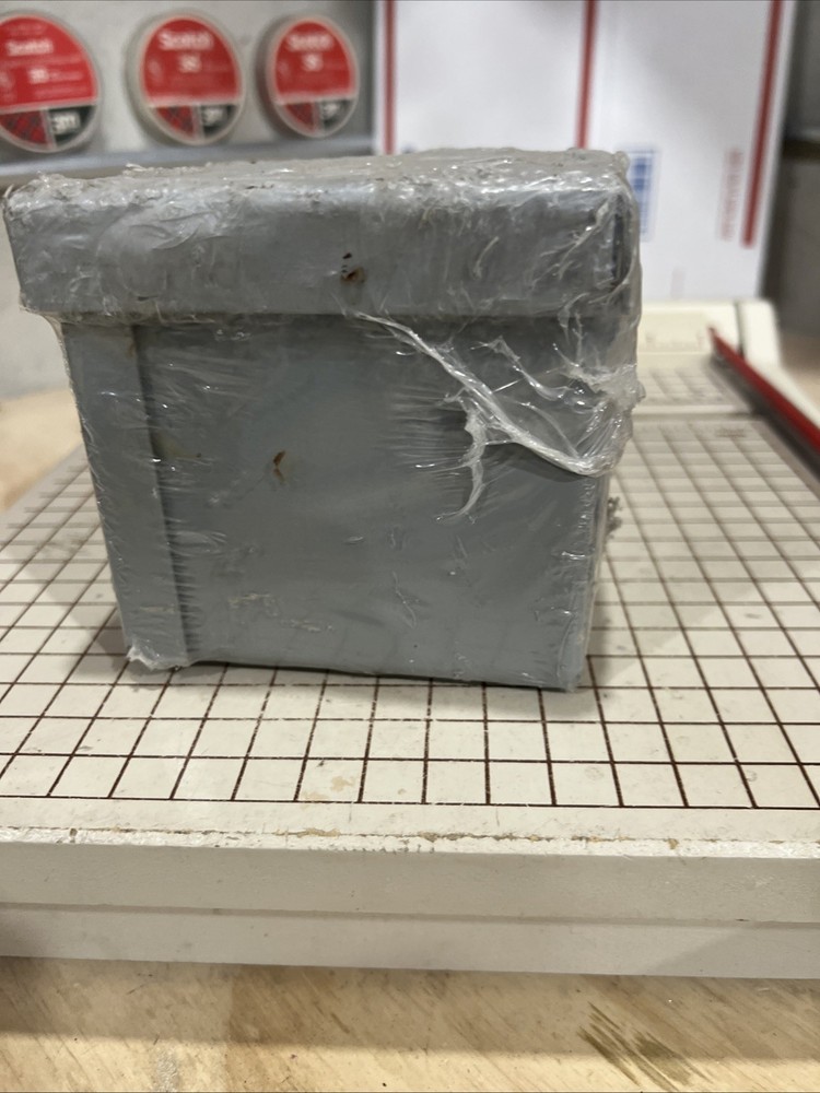 E.M. WIEGMANN PULL BOX RSC040404 4x4x4 RAINPROOF TYPE 3 GRAY