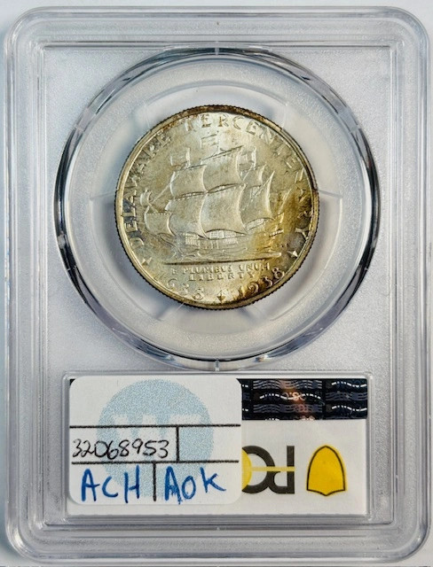 1936 P Classic Commemorative Delaware Tercentenary PCGS MS-66 Delaware