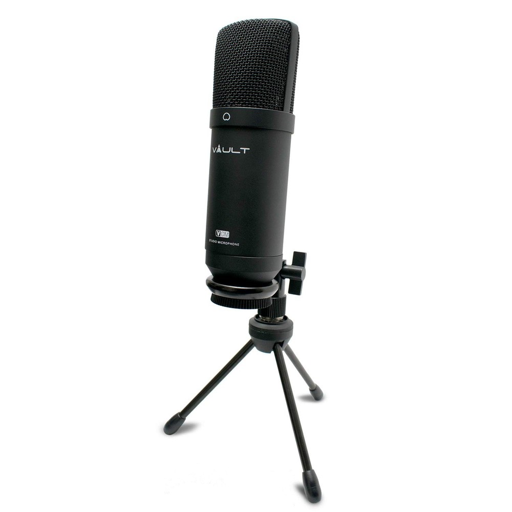 Vault VCM Studio Microphone with Tripod, XLR Cable, and Shock Mount