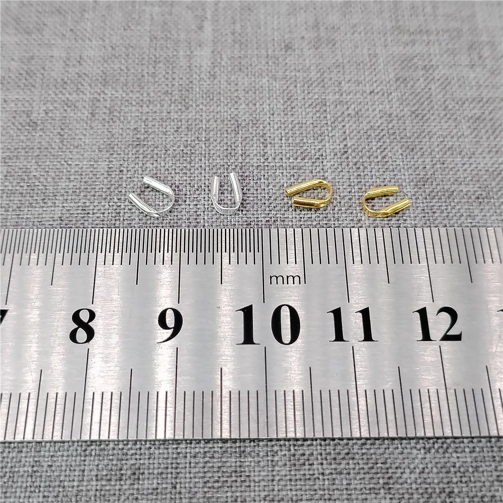 15 Sterling Silver Cable Thimble Gold Plated Wire Guardian Protector