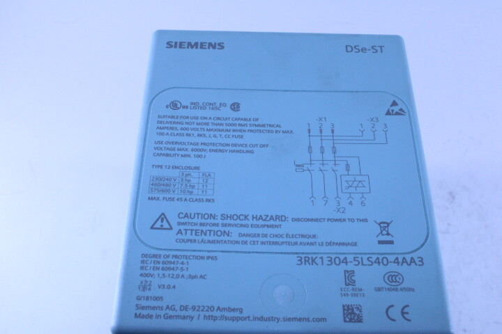 Siemens Motor Starter 3RK1304-5LS40-4AA3