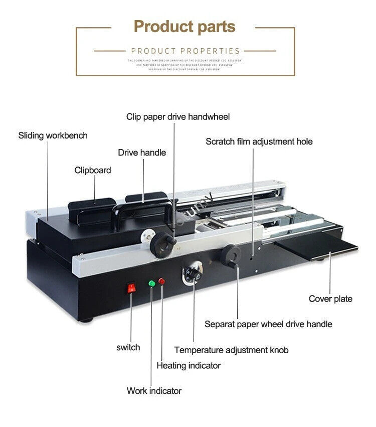 Glue Binding Machine Desktop Hot Melt Adhesive Tender Book Binding Machine