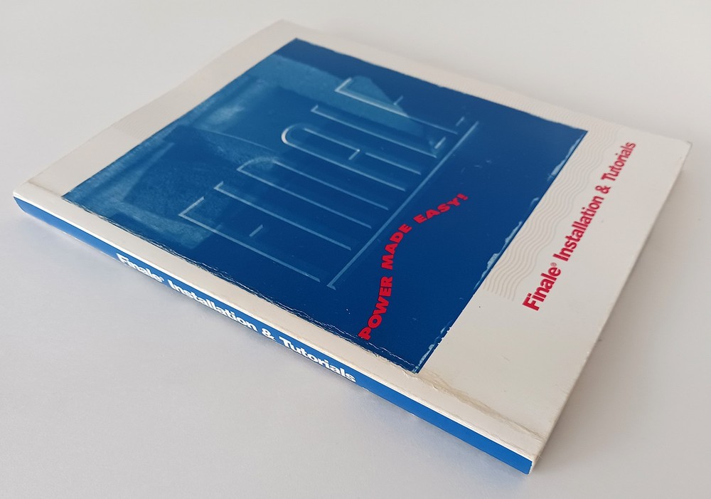 Finale 97 Installation & Tutorials Manual w/ Install Key Number Music Notation