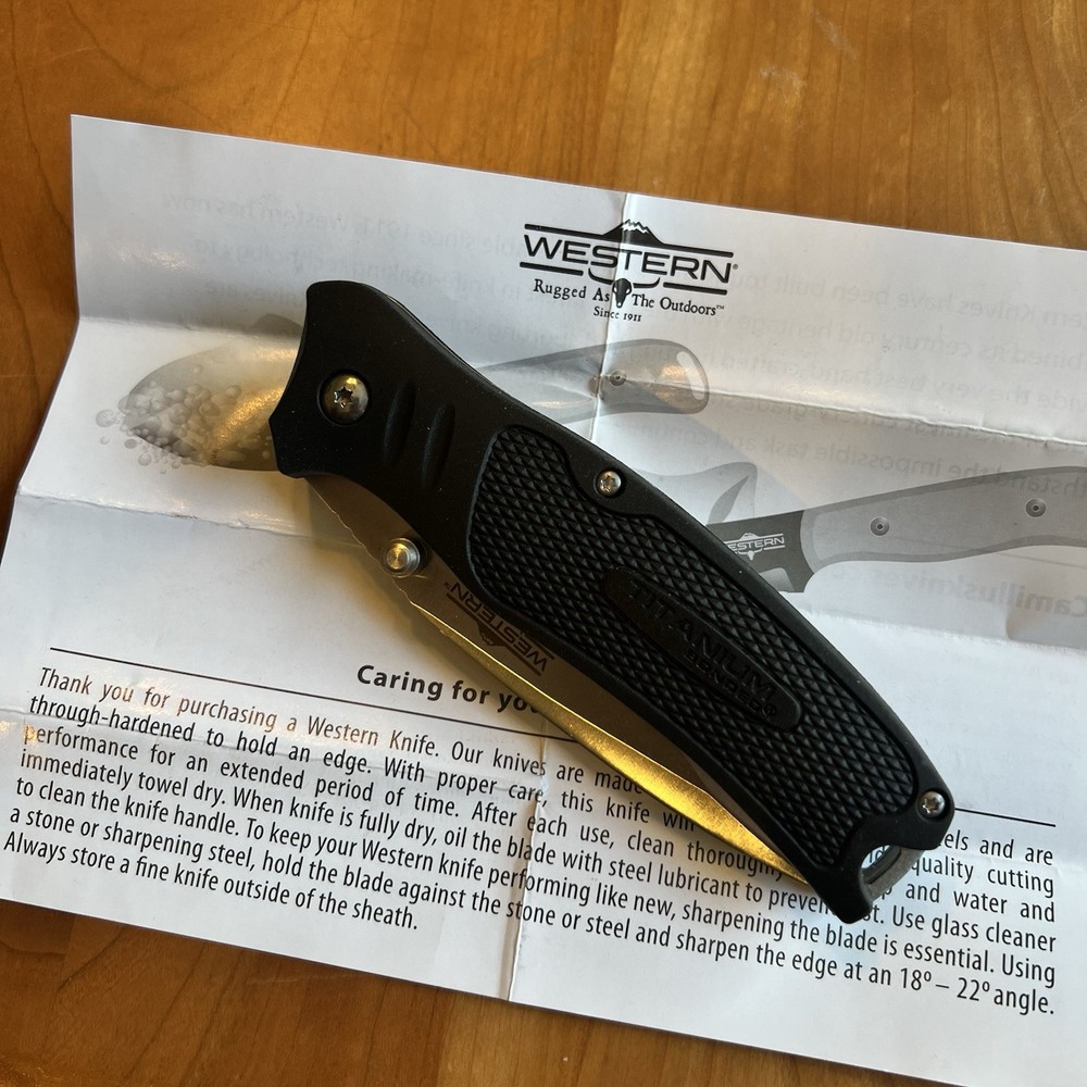 Camillus Western BlackTrax Linerlock