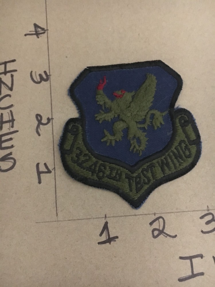 USAF 3246th Test Wing Squadron subdued patch 5/3/25