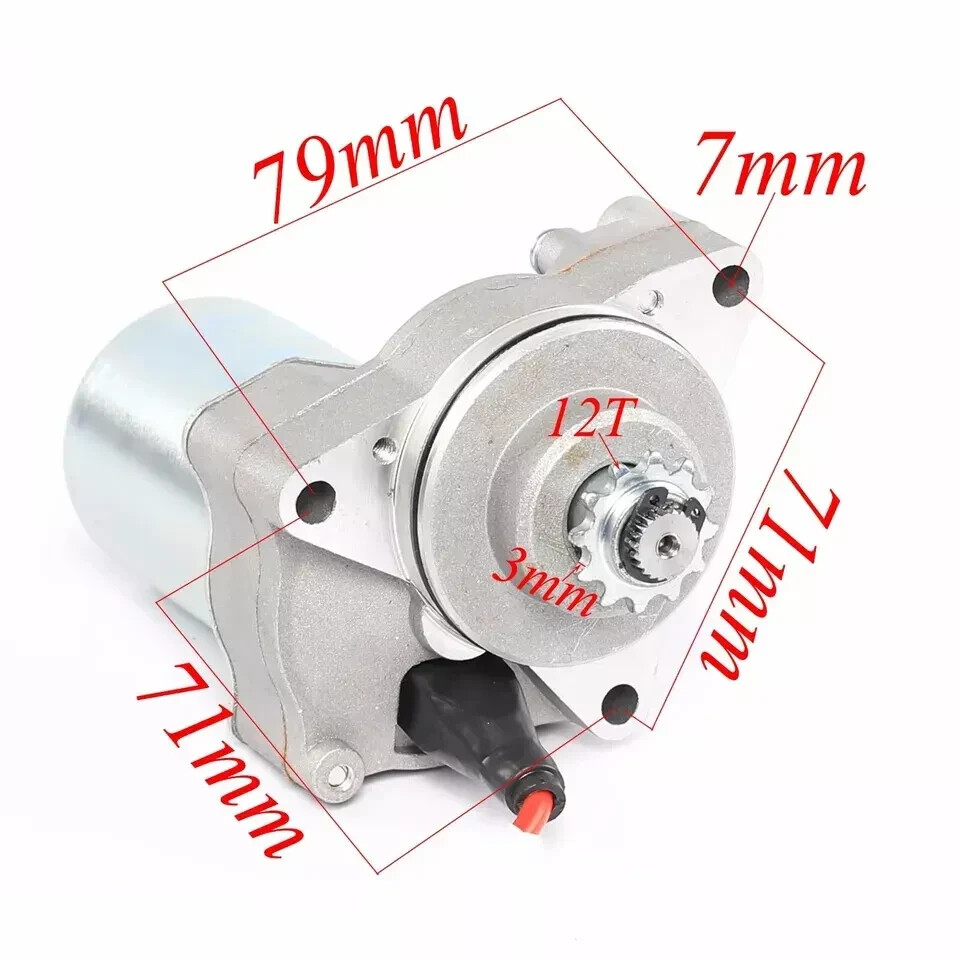 Vitacci Hawk 110cc, ATV Electric Starter Motor - Top Mount