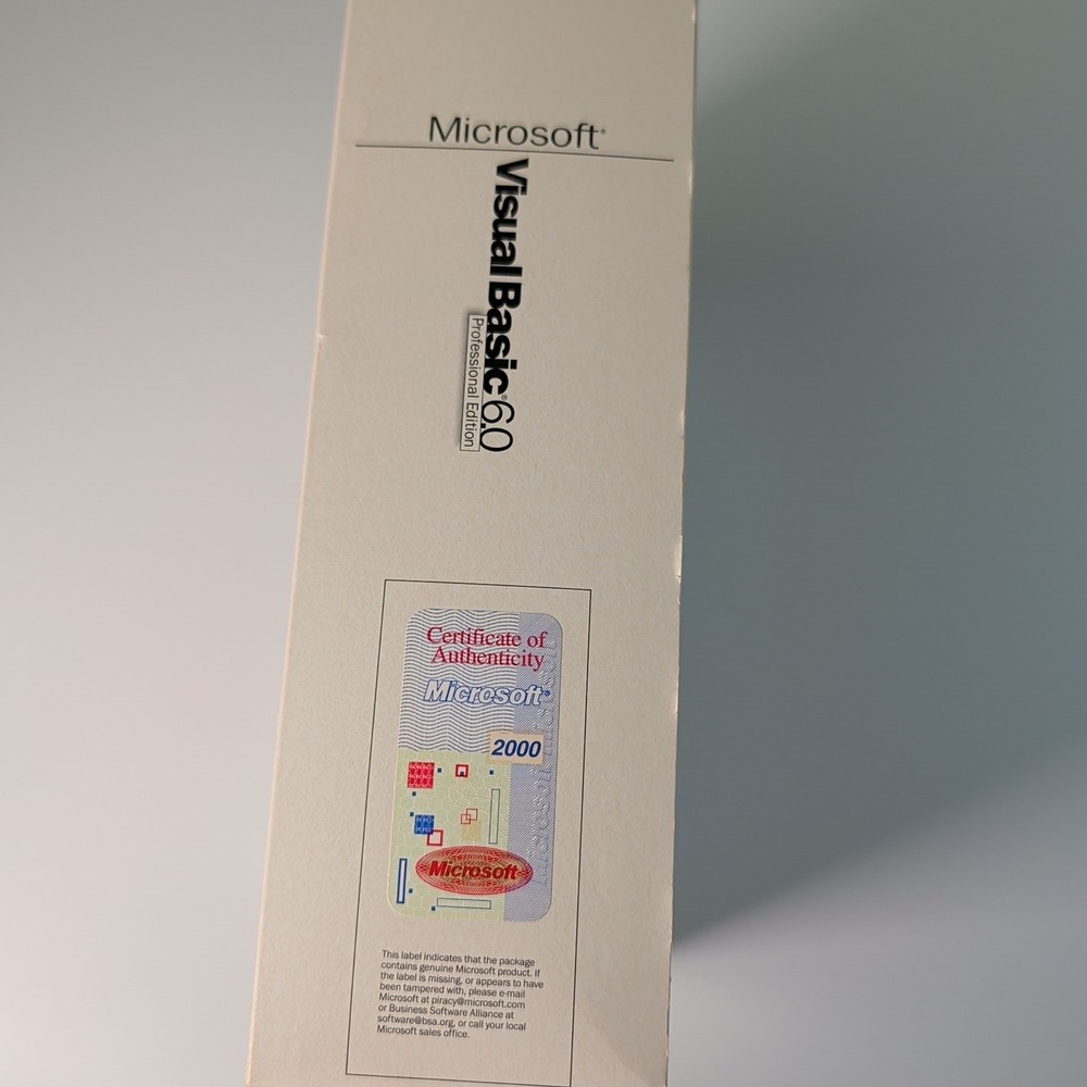 Microsoft Visual Basic 6.0 Professional Edition 203-00769 Clean Disks