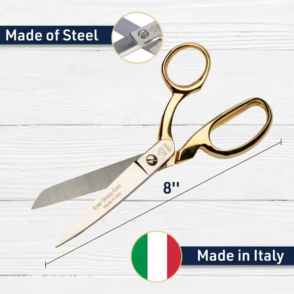 8 In. Sharp Steel Fabric Scissors