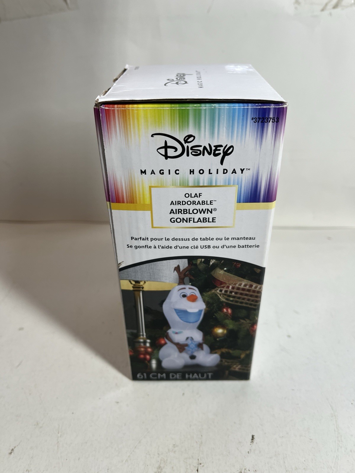 Gemmy Disney Magic Holiday Olaf Frozen Airdorable Airblown Inflatable Tabletop