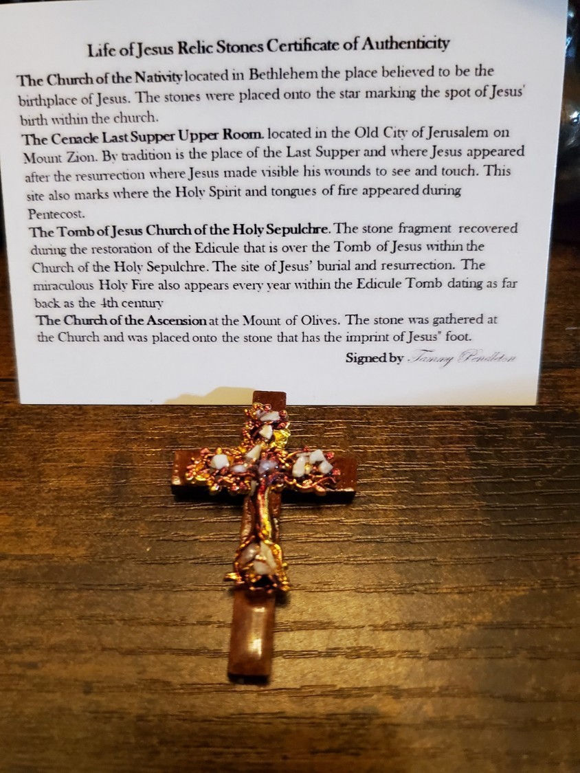 Life of Jesus Cross Nativity, Church of Ascension, Cenacle, Tomb of Jesus