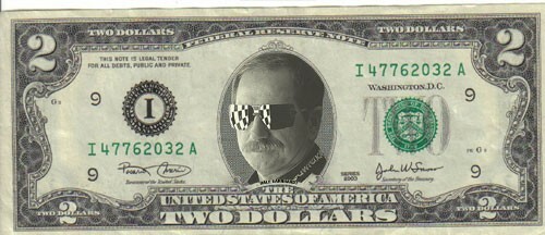 NASCAR Dale Earnhardt Sr $2 Dollar Bill mint Real