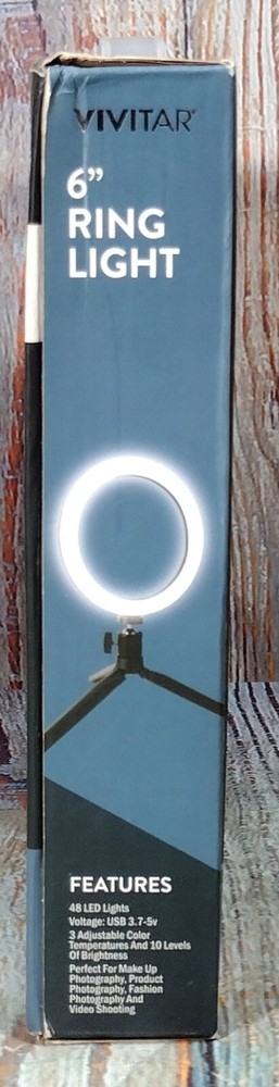 Vivitar 6" Ring Light - Vlog Podcast Essentials - NEW