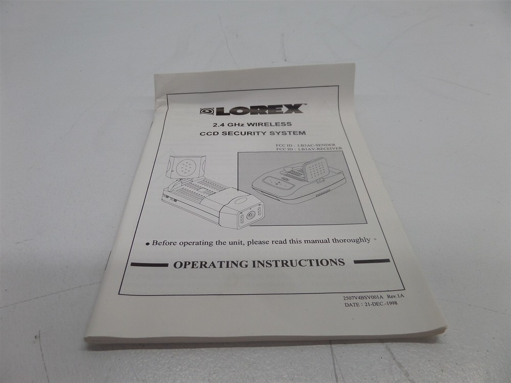 Lorex SG6946 2.4GHz CCD Security System