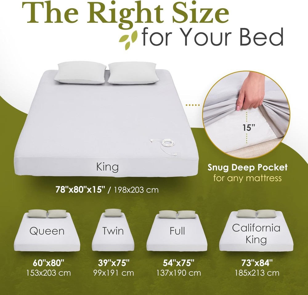 Grounding Sheets Full Size - Grey Earthing Sheets for Natural Sleep Enhancer - 9